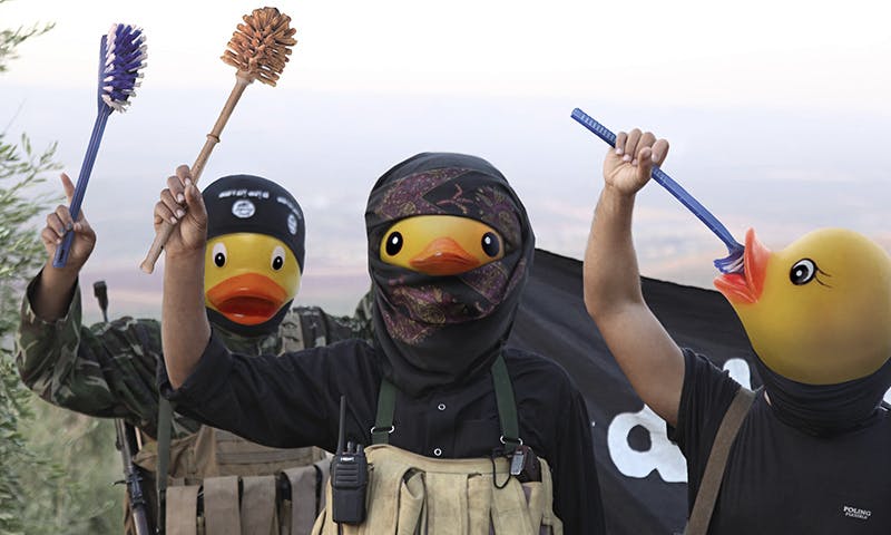 The internet takes on ISIS: jokers photoshop rubber duck heads on militants