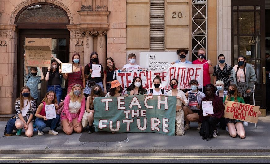Students gather to demand climate education reform